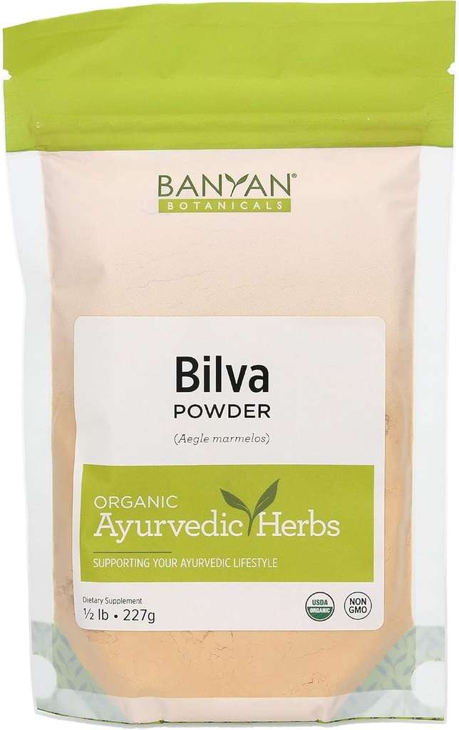 Banyan Botanicals Bilva Powder - Certified Organic, 1/2 Pound - Aegle marmelos - Supports Proper Function of The Bowels and Promotes Healthy Stool Formation*