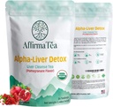 Detox orgánico de 14 días: apoya la salud del hígado y del riñón con Silymarin Potente de Milk Thistle Seed, Dandelion & Burdock. Sabor natural de granada.