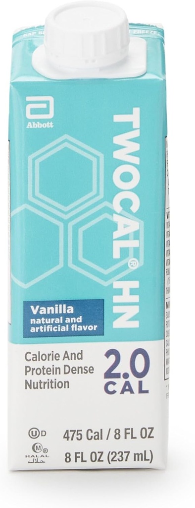 Genérico Dos Cal HN Vanilla Oral Suplemento 8oz Listo para usar (Caso de 24)