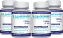 Lipozene Diet Pills - Suplemento de pérdida de peso - 4 Botellas de 30 cápsulas Cada, un total de 120 cápsulas!