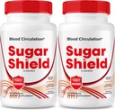 NutraRize (Pack of 2 Sugar Shield Blood Support Pills, Maximum Strength Formula, Capsules, Natural Blood Blend Complex, Reviews (120 Capsules)
