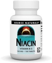 Fuente Naturales Niacina 100 mg Vitamina B-3, No GMO - 100 Tabletas