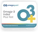 Omega Quant Omega-3 Index Plus Test Kit - Mide los niveles de sangre de Omega-3, Trans Fats y Omega-6:Omega-3 Ratios viv The Original Omega-3 Blood Test Home Kit