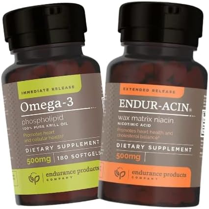 100% Pure Krill Oil and ENDUR-ACIN Niacin