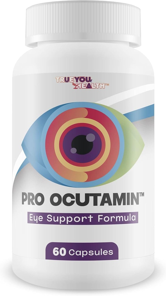 Pro Ocutamin - Soporte para ojos Fórmula - Asistencia Visión saludable - Ayuda Reducida Estrecho de ojos, Visión Blurry, Dolor de ojos - Ayuda Efectos de la luz azul - Visión Suplemento de salud - Ver claramente Día &amp; Noche