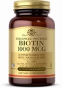 Solgar Biotin 1000 mcg - 250 cápsulas vegetales - Soportes Esquí saludable, uñas " pelo - No GMO, Vegan, Gluten Gratis, Dairy Free, Kosher - 250 Actuaciones