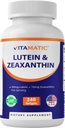 Lutein Vitamatic 40mg con Zeaxanthin 10mg, Suplemento de Apoyo a la Salud Ocular, 240 Softgels