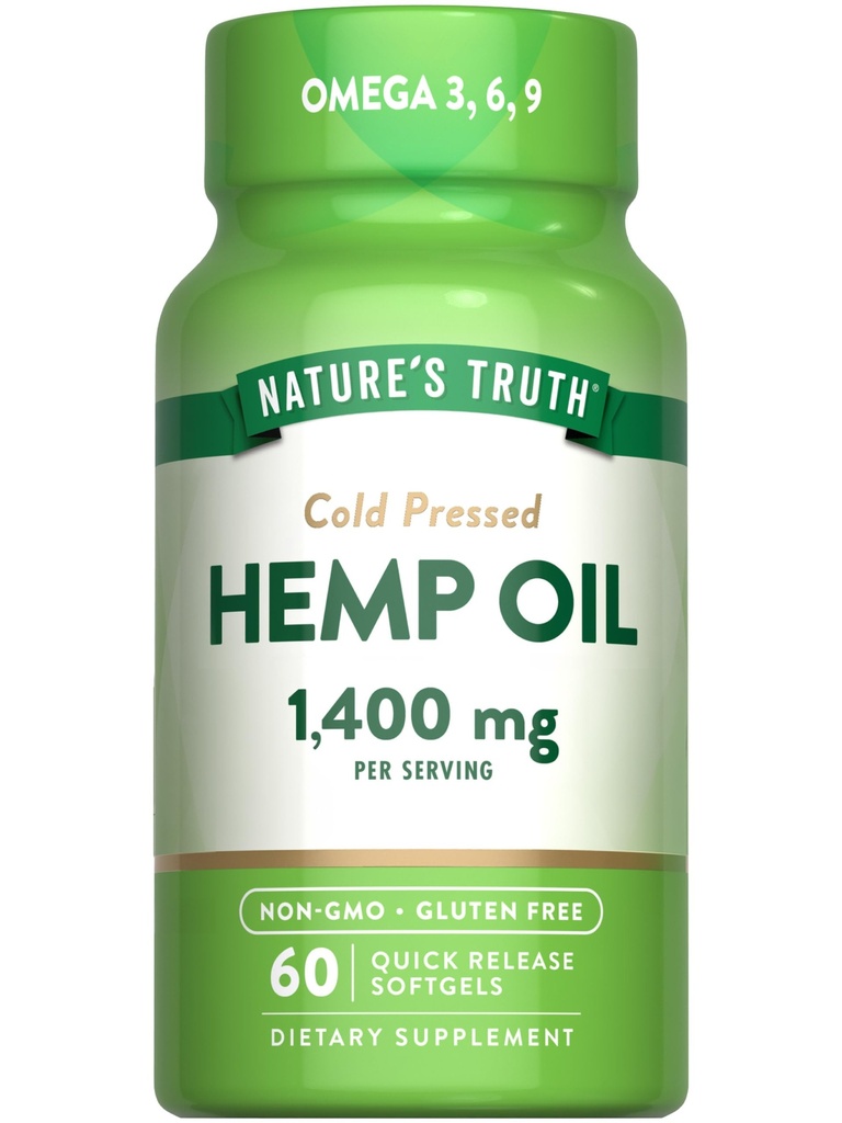La verdad de la naturaleza cáñamo aceite Softgels Silencioso 1400mg 60 Cuenta Silencioso Omega 3 6 9 Silencioso Presionado ← No Gluten Suplemento gratuito