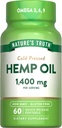 La verdad de la naturaleza cáñamo aceite Softgels Silencioso 1400mg 60 Cuenta Silencioso Omega 3 6 9 Silencioso Presionado ← No Gluten Suplemento gratuito