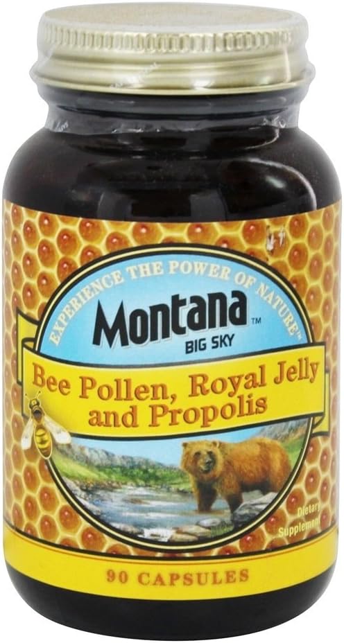 Montana Bee Pollen Royal Jelly y Propolis - 90 cápsulas