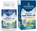 Naturales nórdicos Aceite de hígado de bacalao, limón - 90 geles blandos - 750 mg Total Omega-3 con EPA &amp; DHA - Corazón &amp; Salud cerebral, Inmunidad saludable, Bienestar general - No GMO - 30 Actuaciones