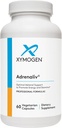 XYMOGEN Adrenaliv - Suplemento de Apoyo Adrenal para promover la respuesta del cuerpo al estrés, promover la energía y la resistencia - Rhodiola Rosea, Eleuthero, Complejo Adrenal, Licorice, Vitamina B6 (60 cápsulas)