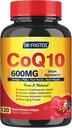CoQ10 600 mg Softgels CoQ10 Suplemento - CQ10 Coenzyme-Q10 con Omega 3 &amp; PQQ &amp; Vitamina E, CoQ10 400mg Softgels, 60 Servimientos