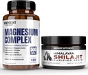 Complejo de magnesio con 5 mejores formas &amp; Himalayan Shilajit Resin - 4 Mes de suministro de 500mg Magnesium Glycinate, Oxide, Taurate, Chelate, Magnesium Citrate - 85+ Trace Minerals for Energy