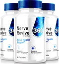 (3 Pack) Nerve Revive 360 Suplemento, All Natural Nerve Support for General Wellness, Premium Fórmula, NerveRevive 360 cápsulas de vitamina, Reseñas oficiales (180 cápsulas)