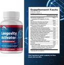 Zenith Labs Longevity Activator Anti-Aging Suplemento dietético, Antioxidantes naturales con Resveratrol - Apoyos Función inmunitaria y Memoria saludable, 3 Pack