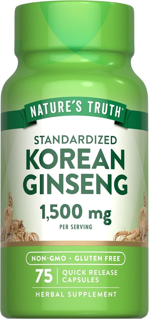 La verdad de la naturaleza Ginseng capsules Coreano Silencioso 75 Conde ← Standardized Extract 