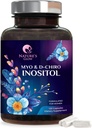 Myo-Inositol & D-Chiro Inositol 1025mg - 40:1 Relación ideal para el soporte ovárico, Vegan Myo y D Chiro Suplemento para el equilibrio natural y el apoyo hormonal de las mujeres, vitamina B8, no GMO - 120 cápsulas