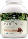 PlantFusion Complete Vegan Protein Powder - Planta Basada en Polvo Proteína con BCAAs, Enzimas Digestivos y Pea Protein - Keto, Gluten Gratis, Soy Gratis, No-Dairy, No Sugar, No-GMO - Chocolate rico 5 lb