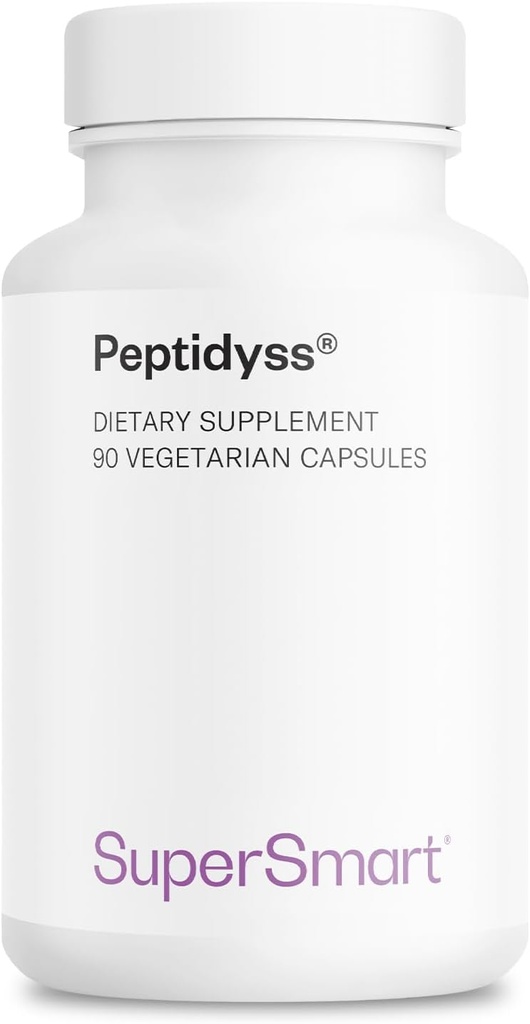 Supersmart - Peptidyss 1200mg por día (Patented & High Potency) - Fish Protein Hydrolysate Supplement - Peptides ' Amino Acids Complex ← Non-GMO & Gluten Free - 90 Vegetarian Capsules