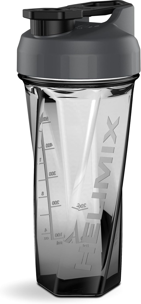 HELIMIX 2.0 Vortex Blender Shaker Bottle Holds upto 28oz  No Blending Ball or Whisk Silencio EE.UU. Hecho ← Portable Pre Workout Whey Protein Drink Shaker Cup ¦ Mixes Cocktails Smoothies Shakes ← Top Rack Safe