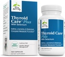 Terry Naturally Thyroid Care Plus - Suplemento de Ayuda Tiroides - Suplemento dietético para la energía y el cabello saludable - Suplemento con L-Tyrosine &amp; Selenium - 120 cápsulas