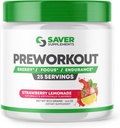 Pre Workout Powder con Beta Alanine, Creatine Monohydrate, BCAA, L Citrulline, L Arginine y Caffeine - Strawberry Lemonade Flavor - 25 Servings