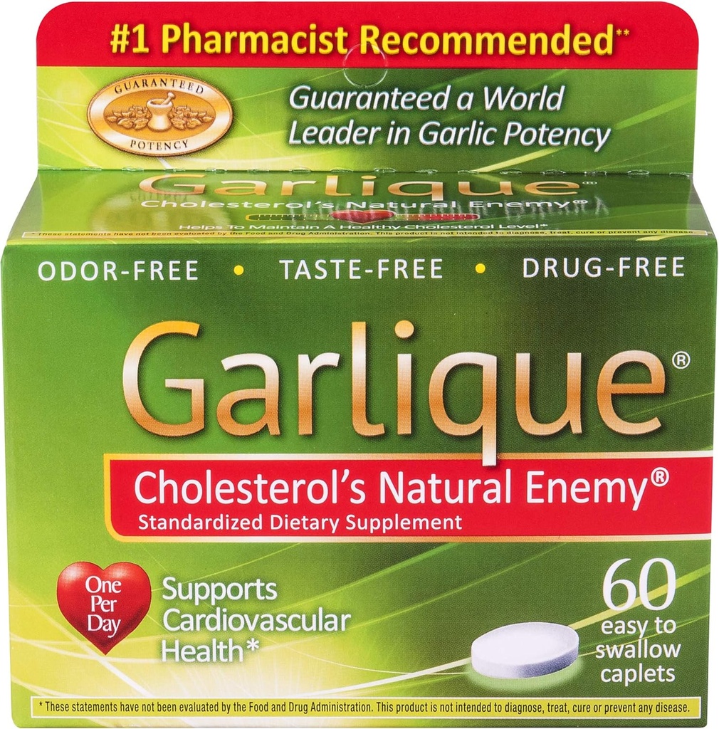 Garlique Caplets 60 Tabletas (Pack of 4)
