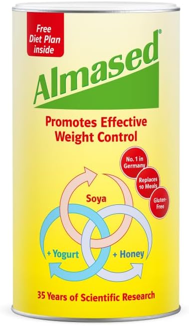 Reemplazo de la Meal Almased Shake - Base de la Planta Proteína - Fórmula de Pérdida de Peso - Dieta de Alta Proteína Baja Glicémica - Metabolismo &amp; Energía Booster - 17.6 oz