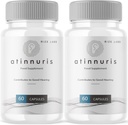 (2 Pack) Atinnuris Capsules, Suplemento dietético Atinnuris, Atinnuris para ayudar a Soothe Ear Nerves, Atinnuris para apoyar la salud del oído, Atinnuris Advanced Formula Pills, Atinnuris Reviews (120 cápsulas)