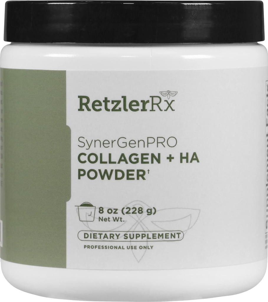SynergyGenPro Collagen + HA Bulk Powder by Dr. RetzlerRxTM - Advanced Joint, Skin &amp; Mobility Support with Fortigel®, Tendoactive®, Mobilee® &amp; TRAACS® Magnesium Bisglycinate