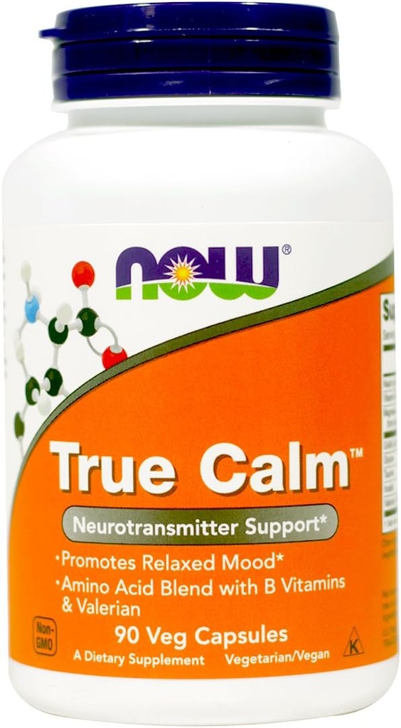 Ahora Alimentos Verdadero Calma Amino Relaxer 90 Veg Capsules 2 Pack