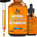 Antibiótico de gato para ayudar con tos y alergias – antibióticos para gatos a ayudar con UTIs y Momentos Digestivos – apoyo de las articulaciones de HIPS – sabor de pollo atractivo – 2 botella de Oz