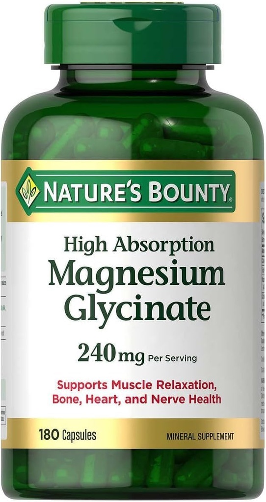 Magnesio Glycinate 240mg 180 Capsules