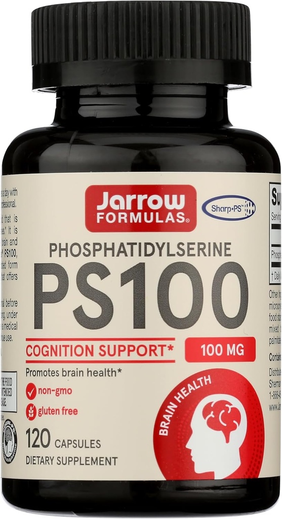 Fórmulas Jarrow PS-100 Phosphatidylserine - 100 mg - 120 cápsulas