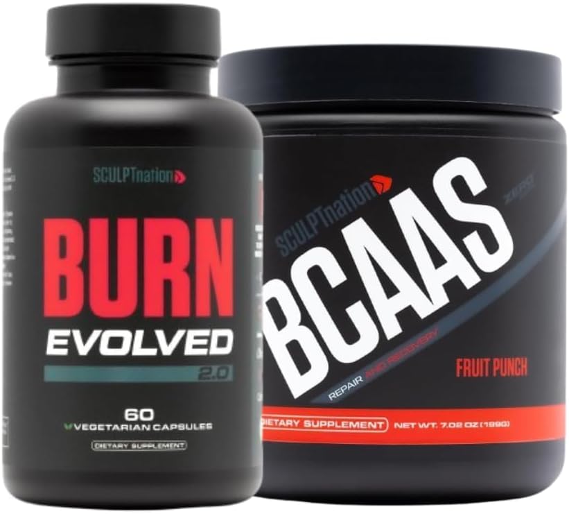 Sculpt Nation by V Shred Burn Evolved 2.0 y BCAA Powder Fruit Punch Bundle