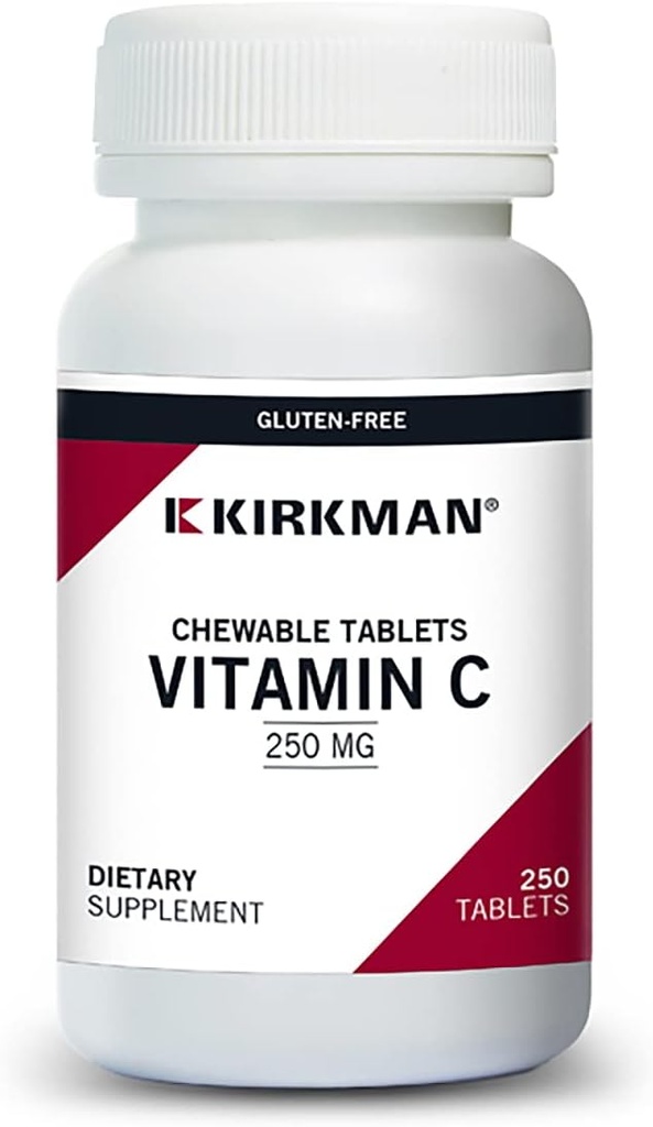 Laboratorios Kirkman Vitamina C 250 mg Tablas Chewable con Conde Stevia-250