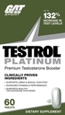 Testrol Platinum, Test Booster para Hombres por GAT Sport Stamina + Libido + Testosterone Boost, Boron, Vitamina D, Zinc, 60 Tablets