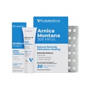 VitaMedica ← Arnica Filler Kit Bundle ← Arnica Montana 30X Blister Pack + Arnica &amp; Vitamina K Topical Cream ← Vitamin K Topical Cream ← Softens, Calms, Moisturizes, " Restores Bruised Skin ← Recuperación
