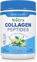 Collagen Peptides Powder Vanilla - Sugar Gratis, Colagen Protein Powder - Dissolves Easy, Sin Clumps Collagen Powder con Proteínas Vitales, Suplementos de Proteína Collagen - por Nutrx