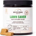 Rocco " Roxie Dog Urine Neutralizer for Lawn, Green Grass Savers for Dog Urine Pee Spots, UTI Health " Bladder Control Supplement with D-Mannose, Apple Cider Vinegar " DL-Methionine, 90ct Soft Chews