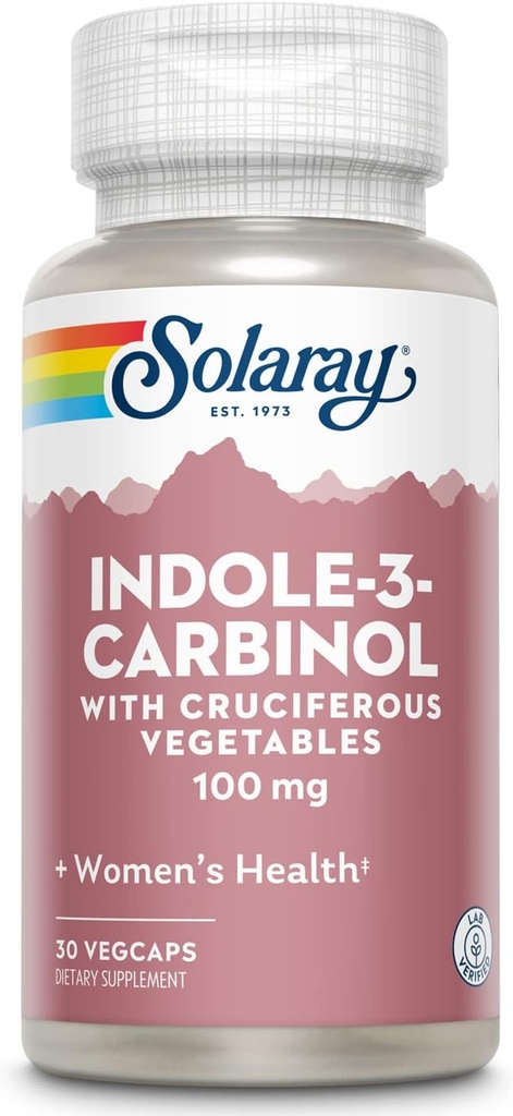SOLARAY Indole-3-Carbinol 100mg  30 Capsules
