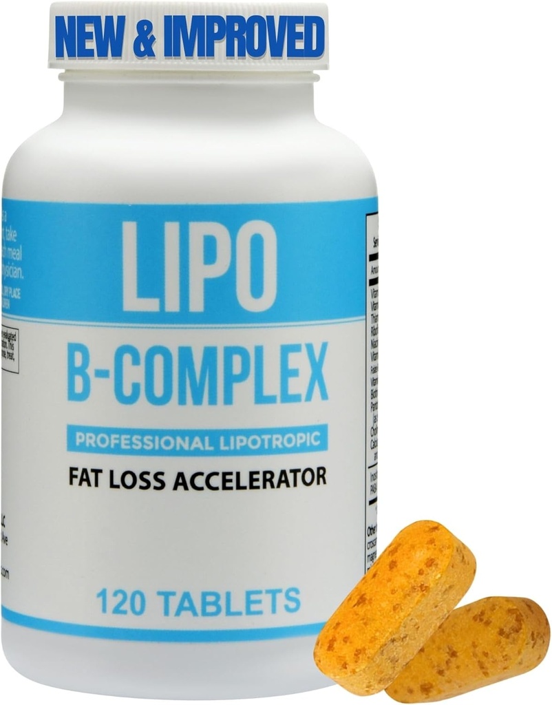 Lipo BC, Lipo B-Complex 120 Tablets - Mejorado, Mismo Fideicomiso Lipo BC Formulation Minus Los Ingredientes de Cocción de Cocción de Cocción - Ingredientes Limpiadores para Resultados Optimal. Legere Pharmaceuticals
