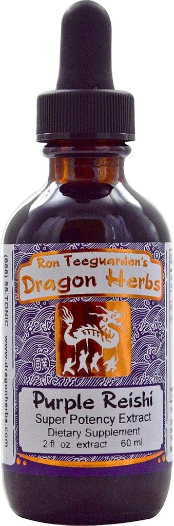 Herbs Dragón - gotas de reishi púrpura - 2 Fl oz