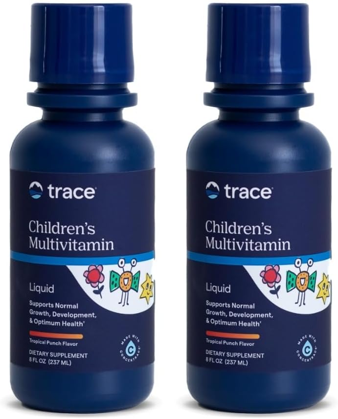 Trace Minerals ← La multivitalidad del niño TENIDO Suplemento multivitamínico líquido con vitamina C, zinc, " Minerals TEN apoya los huesos saludables e inmunidad en los niños TEN Natural Citrus Punch Flavor TEN 96 Servings, 8 fl oz (2 Pack)