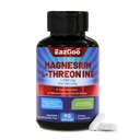 Magnesio L-Threonine 1900mg Suplemento Silencio Alta Absorción Mineral Magnesio Capsules para Bone &amp; Muscle Support Silencio 90 Cuentas Premium Bioavailable Formula