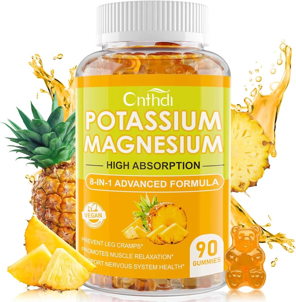 Magnesium Glycinate Gummies 500mg | Relaxation Calm Magnesium Gummies | Sugar-Free | Non-GMO | Gluten-Free | Vegan-Friendly for Adults & Kids