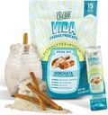 KLASS VIDA Electrolyte Drink Mix – Horchata Agua Fresca Flavor ← Polvo de hidratación libre de azúcar con agua de coco " Minerales " TEN 15 Packs de palo de un solo manga en bolsa resealable, calorie baja