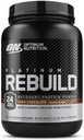 Optimum Nutrition Platinum Rebuild, Premium Platinum Blend Protein Powder con Creatine Monohydrate, Dark Chocolate, 20 Servimientos