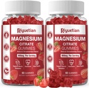 2 Pack Extra Strength Magnesium Citrate Gummies 800mg - Vegan Gummies - Promueve Relajación Saludable, Muscle, Bone, " Energy Support for Adults 120 Count